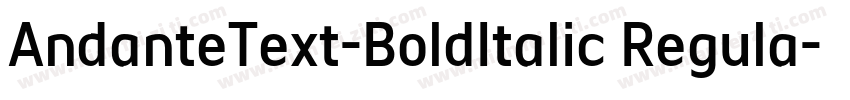 AndanteText-BoldItalic Regula字体转换